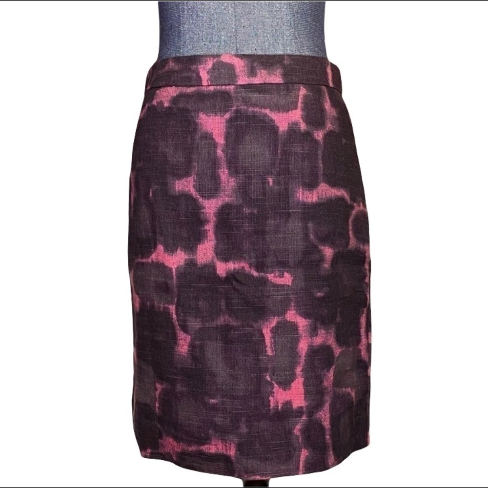 J. Crew purple pink midi skirt with split size 2 women